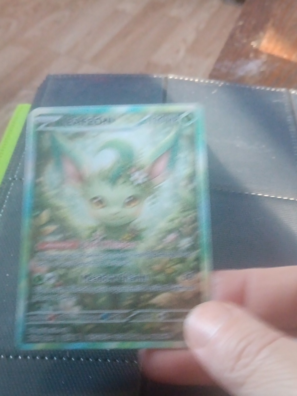 Pokemon Green Eeveelution Trading Card